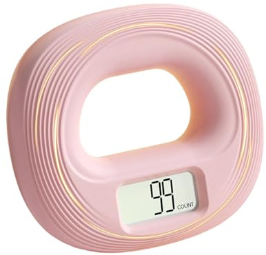 Grip Strength Trainer - Silikon Zählgriff Ring Handgreifer Ring mit eingebautem Zähler | Für Home Gym, Klettern, Sport, Handgelenk und Unterarm Krafttraining für Männer und Frauen