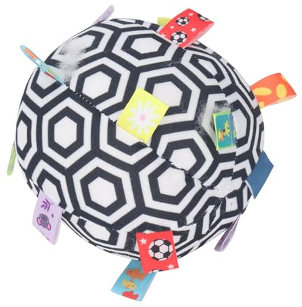 Fdit Der Weiche Baby-Greifball aus Stoff Verbessert die Koordination und Ist EIN Optisch Stimulierendes Spielzeug für Babys. Plüsch-Babyball-Rassel-Werkzeug für Klangtraining, Geeignet für (Formstil)