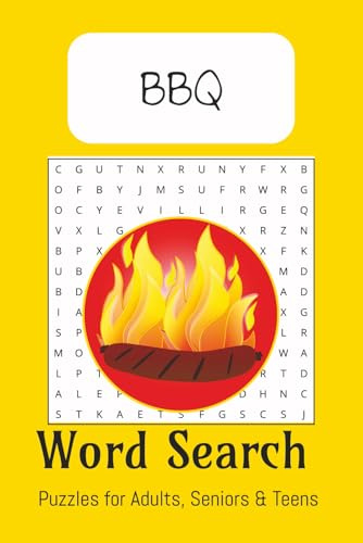 BBQ Word Search Puzzle Book: Word Searches with Easy to Read Print about BBQ, Grilling, Picnic and More | 6x9 inches, 110 pages | 50+ Puzzles... Gift for Vacations, Holidays, and Pastime
