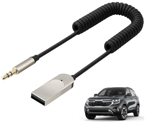 LgCiXli Bluetooth 5.4 Adapter Auto Aux - Kabelloses Musik-Streaming & Freisprecheinrichtung für KFZ & Heim-Stereo - USB-Powered Auto-On, Hi-Fi Sound, Robustes Design