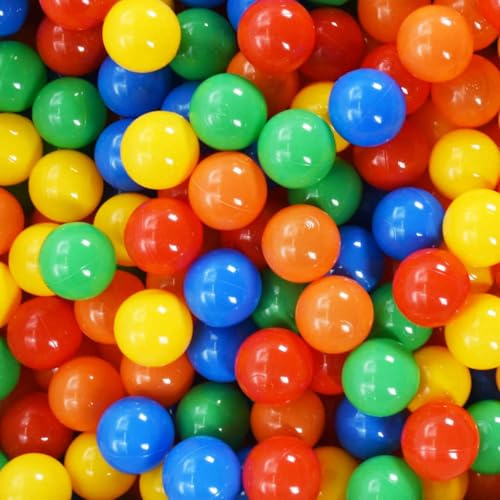 LoogCape Bälle für Bällebad 1000 Stück Mehrfarbig langlebige Spielkugeln für Kinderzimmer Garten Pool Planschbecken outdoor indoor