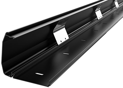 RICOO Canalina passacavi Tubo Z1110-B cavo Per Supporto TV Nascondi cavi Organizer salvaspazio Canale Scrivania Alluminio Colore nero 110 cm