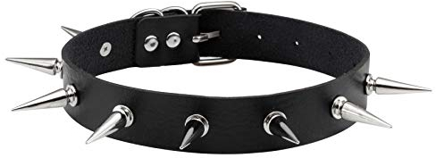 MILAKOO Gothic Choker Damen Nieten Choker Herren Spikes Choker Punk Lederhalskette verstellbar