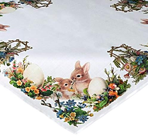 Raebel Tischdecke Tischläufer Ostern Frühling Osterhase Polyester