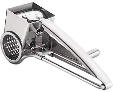 BRAVOLUNE Stainless Steel Rotary Cheese Grater Chocolate Hand Cranked Cheese Grater Garden Hose Water Gun Pistol