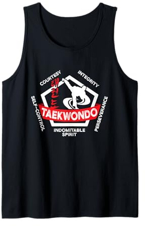 Taekwondo Lot de 5 tenets d'arts martiaux ATA ITF Tae Kwon Do Gift Débardeur
