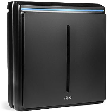 Rabbit Air Filtro HEPA purificador de aire A3 SPA-1000N, ultra silencioso, habilitado para WiFi, purificadores de aire HEPA de montaje en pared para el hogar, humo, olores, caspa de mascotas, polvo