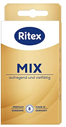 Ritex Mix Kondom-Sortiment,- aufregend und vielfältig, 8 Stück, Made in Germany