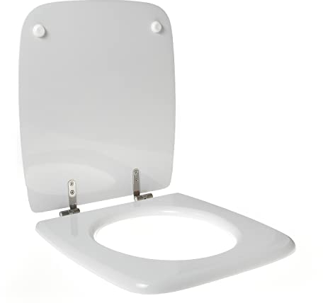 WC-Sitz für GLOBO STONE 45 Holz Polyester hochwertiges Scharnier Edelstahl