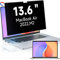 Magnetischer Blickschutzfilter für Apple MacBook Air 13,6 Zoll 2022-2025 (M2/M3/M4 Chip) Abnehmbar Anti Glare Blaulicht Laptop Blickschutzfolie Mac Privacy Screen Blickschutzfolie Sichtschutz