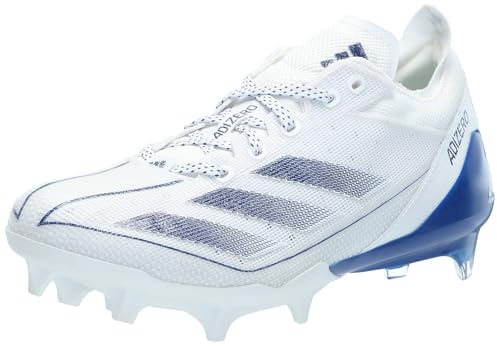 adidas Herren Adizero Electric American Football Cleat, Weiß/Team Königsblau/Weiß