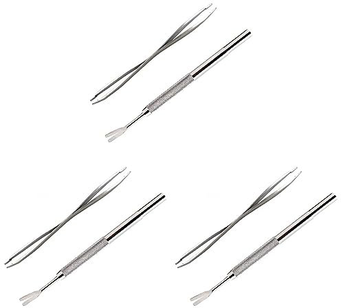 POPETPOP 6 STK Zeckenentferner Aus Edelstahl Zeckenentferner Kit Pinzette Haustier