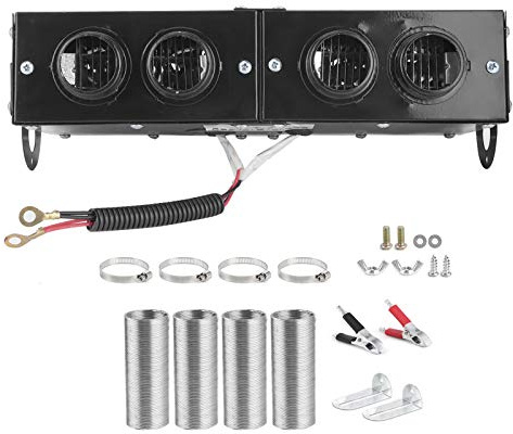 Car Heater Defogger Auto 4 Hole Heating Fan 12V Defroster 800W