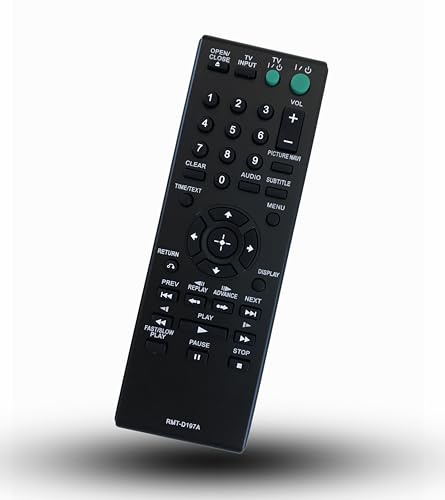 RMT-D197A Universal Replacement Remote Control for Sony RMT-D197P DVP-SR370 DVP-SR320 DVP-SR150 DVP-SR160 DVP-SR170 DVP-SR750H DVP-SR760H CD DVD Player