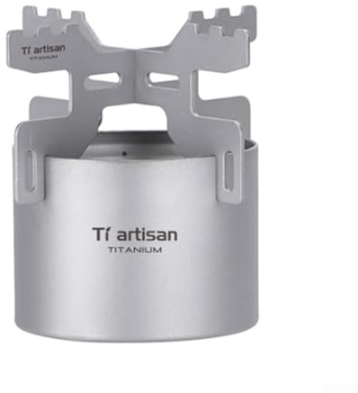 Réchaud à alcool en titane de Camping de 70ml, Mini cuiseur à esprit, brûleur à alcool pour pique-nique, randonnée, jardin intérieur et extérieur
