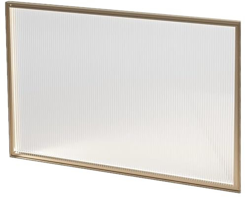 Sichtschutzwand Tischtrennwand, Trennwand Für Essbereiche, Niedrige Trennwand Für Theken, Büro, Restaurant, Hotelbar Halbprivatbereich Gestreiftes Glas Dekorative Trennwände(19.69x43.31in/50x110CM)