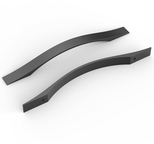 FURNIWARE 10 Stück Schrankgriffe, Möbelgriffe Schwarz 160mm Lochabstand Küchengriffe Griffe Möbel Schubladengriffe Griffe für Küchenschränke Schränke Schubladengriffe
