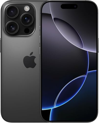 Apple iPhone (Renewed Premium) 16 Pro Max, US Version, 1TB, Black Titanium - Unlocked