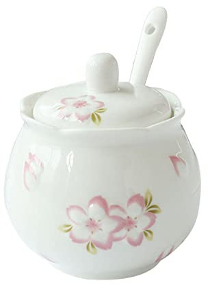 BODHIS Azucarero, Bote para condimentos, azucarero de cerámica con Tapa y Jarra para Leche, Tarro para Crema y azúcar, Jarra para Crema y azúcar (azucarero Blanco)