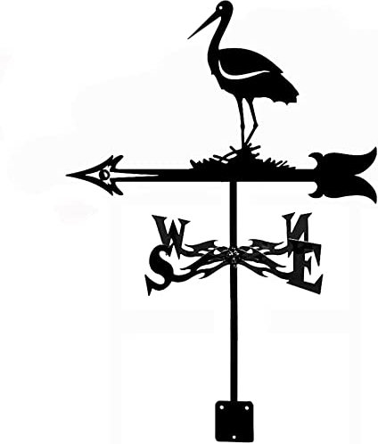 Banderuola segnavento Gatto Pecora Cigno Decorazione Artistica in Acciaio Inox Durevole Strumenti di misurazione banderuola indicatore di direzione per Decorazioni da Giardino Gazebo Cortile Esterno