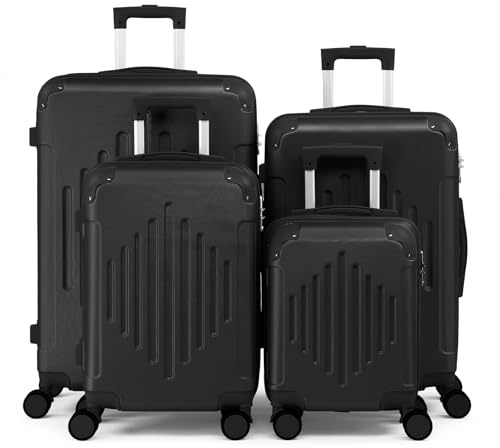LEADZM Kofferset 4 teilig (Schwarz)