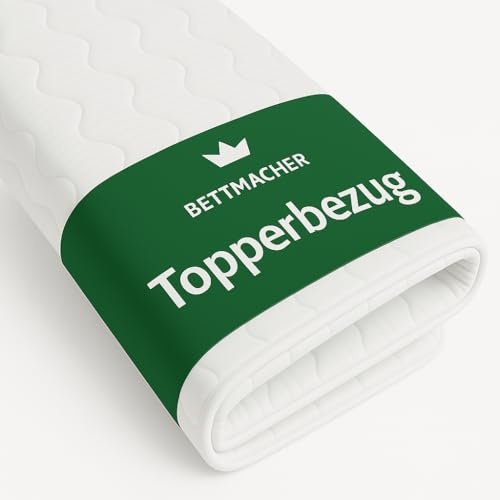 Bettmacher Topperbezug 140x200cm 5-7 cm Kernhöhe waschbar 60°C OEKOTex Reißverschluss Mikrofaser