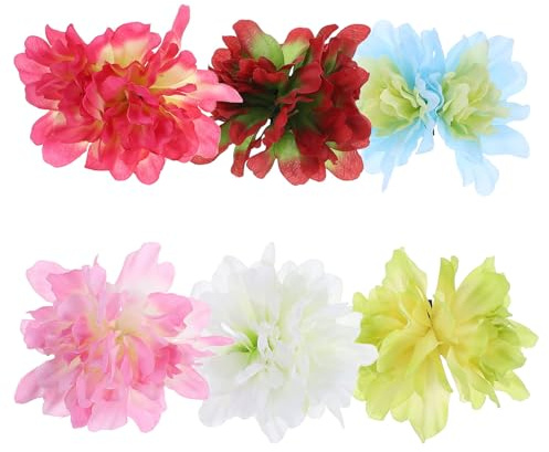Fermaglio Chioma Fiore Decorativo per Bambine, Set 6 Pezzi | Poliestere, Forma Floreale, Stile Versatile e Sicuro, Accessorio per Acconciature Quotidiane