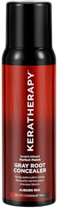 KERATHERAPY Keratin Infused Gray Root Concealer 118ml - Auburn Red
