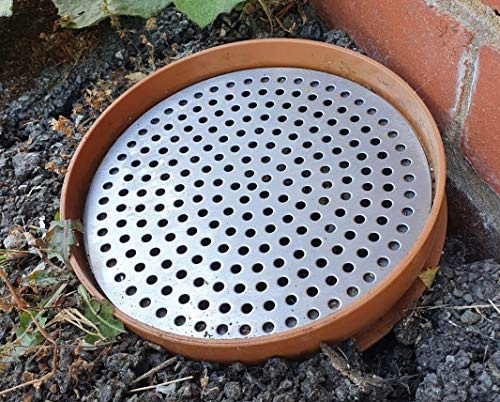 Simply Hardware® Round/Circular Drain Guard/Swirl Cover - 4 Inch up to 9 Inch Stainless Steel - Keep Drains Clear from Leaves & Debris - 7 Inch (178mm) - 61 Drainage Holes