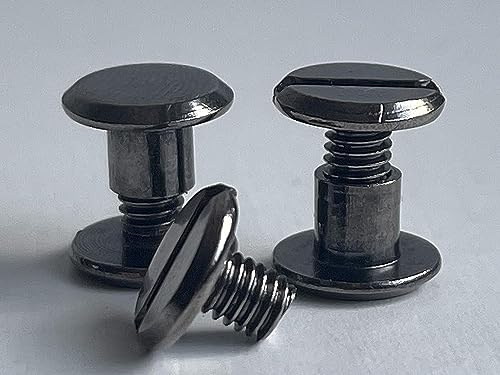 Buchschrauben 15mm | 20 Stk. | Farbe: gunmetal grey