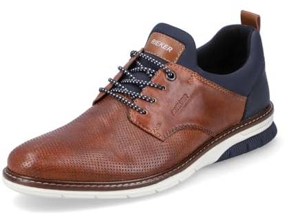 Rieker lågtopp sneakers 14450, herr halvskor, Brun 22, 43 EU