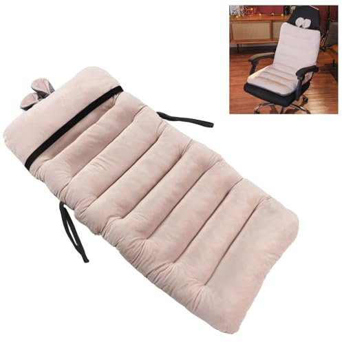 Sitzpolster Stuhl,Rückenkissen Stuhl,Stuhlkissen Sitzkissen Plüsch Komfort Sitzpolster Büro Lazy Warm und Niederlehner Stuhlauflage Taillenschutz,PP-Baumwolle Sofa Sitzkissen für Büro Stuhl