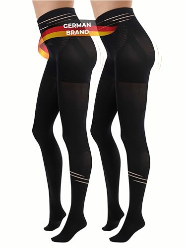 TONEST Collant de Compression 80DEN Opaque - gainant - Collant sculptant femme - Ventre plat - OekoTex 100-1000-TS (L-XL)
