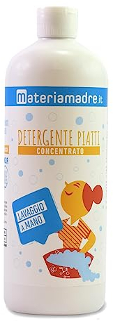 Detergente piatti concentrato al profumo di Arancio Dolce. Ecologico ed efficace. Senza EDTA, SLES. (750 ml)