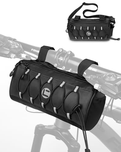 Yooler Lenkertasche Fahrrad, 2.2L Wasserdicht Reflektierende Fahrradtasche Lenker, Abnehmbarem Pendler-Umhängetasche, professionelles Fahrradzubehör für Rennrad MTB E-Bike Radfahren Reisen