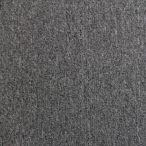 Monstershop - Moquette Pavimento al Metro Quadrotte di Tappeto su Misura Componibile, Mattonelle in Tessuto Autoposanti per Interni, SET da 40 Piastrelle 50x50cm Copre 10mq - Grigio Antracite