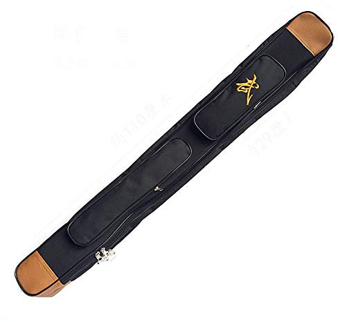 Miuxe Doppellagige Tai Chi Schwerttaschen, Oxford Stoff Wushu Tragetasche Waffentasche Kendo Tasche Schwerttasche
