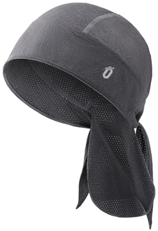 Oscenny Fahrradmütze,Leichtes Perforiertes Material Schnell Trocknend Kopfbedeckung Sonnenschutz Radfahren Laufen Motorrad Mütze