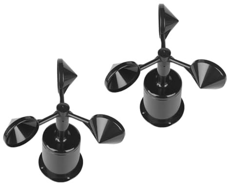 KITANDOVE 2pièces Coque Anémomètre pour Indicateurs De Direction Vent Accessoire De Mesure De Vitesse Vent pour Stations Météorologiques Et
