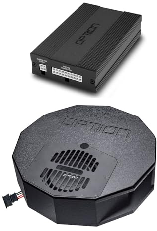 Option DSP Soundupgrade V2 compatibile con Seat Leon 5F con sistema audio Beats di fabbrica con fibra ottica - 100% Plug & Play Soundupgrade con amplificatore DSP e subwoofer ruota di scorta
