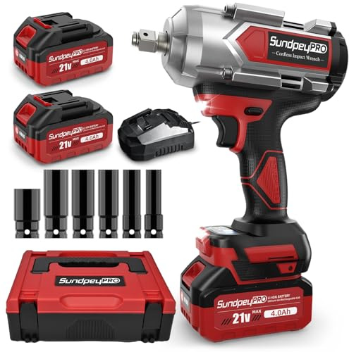 SundpeyPRO 1300Nm Impact Wrench 1/2 inch - Power Impact Wrench