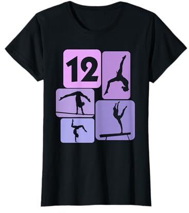 12. Geburtstag Mädchen Turnerin Tänzerin 12 Jahre Turnen T-Shirt