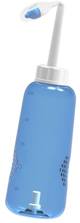 VICASKY Botella en Adultos y Niños para Limpieza Nasal y 2 Boquillas de Plástico 500ml Control de Flujo para Enjuague Nasal