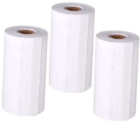jojofuny 3rotoli Carta Termica per Stampante di Carta per Registratore di Cassa di Ricarica per Macchina Fotografica Istantanea Accessorio per Macchina Fotografica Istantanea Transfer