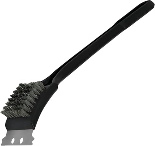 CRYSTAL25 BBQ Cleaning Brush Easy to Store Handy Tool Ideal for All BBQ Grill Use in Commercial Kitchen and Residential Homes