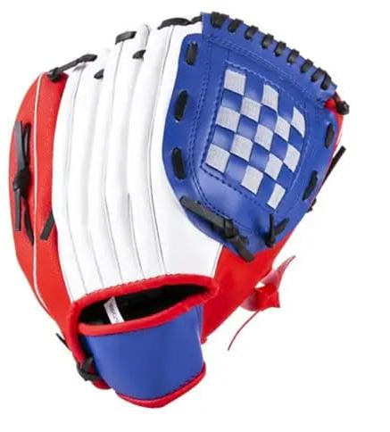 CEHJZQRPL Outdoor-Sport, Jugend, Erwachsene, Linkshänder, Training, Softball, Baseball-Handschuhe, for, Männer, Frauen, Trainingshandschuhe, verstellbar und bequem(Red,M)