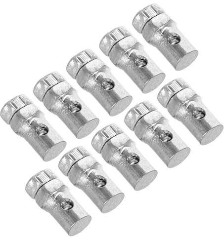 UPKOCH 10pcs Throttle Brake Cable Ends and Clamps Set for Mini Motorcycles Go Karts Atv Offroad Quad Bikes Universal Silver Cable Stops Repair Kit