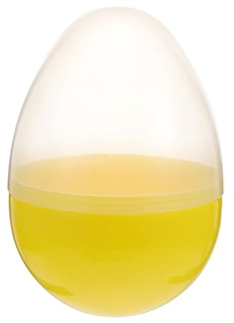 Lurrose Uova di Pasqua di plastica da riempire - 11,8x8,25 grandi, guscio d'uovo vuoto riempibile per la caccia alle uova di Pasqua - Scatola regalo di caramelle fai da te, raccolta di