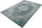 LIFA LIVING Tappeti Vintage, Tappeto per Salotto e Camera da Letto, Disponibile in Diversi Colori e Taglie (Grigio - Blu, 133_x_200_cm)