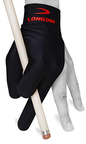 Longoni Billiard Pool CUE Glove - Black - One Size fits All